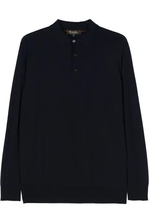 Loro Piana Playera tipo polo de tejido fino