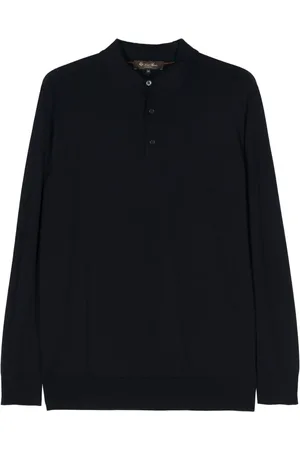 Loro Piana Playera tipo polo de tejido fino