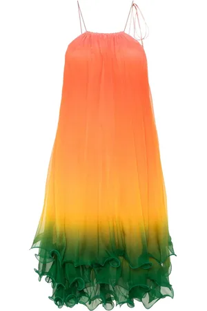 Casablanca Vestido midi Rainbow Gradient