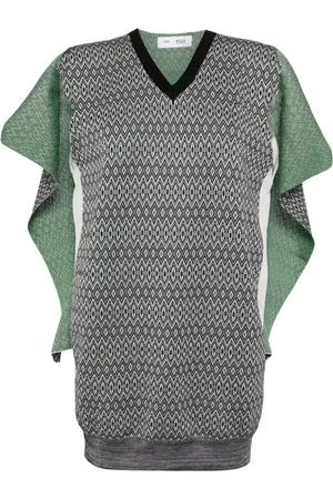 TOGA PULLA Camiseta con motivo geométrico en intarsia