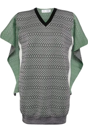 TOGA PULLA Camiseta con motivo geométrico en intarsia
