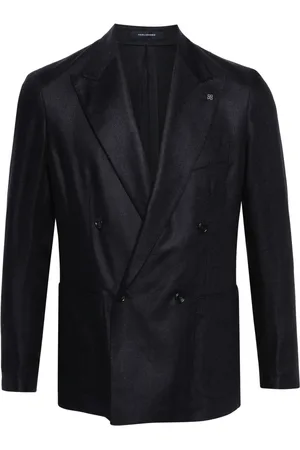 TAGLIATORE Blazer de seda con doble botonadura