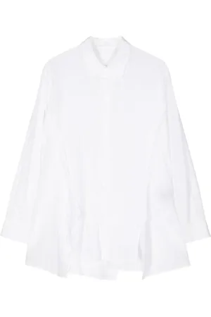 YOHJI YAMAMOTO Camisa drapeada manga larga