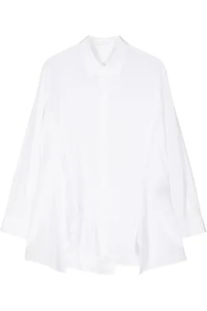 YOHJI YAMAMOTO Camisa drapeada manga larga
