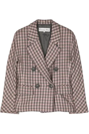Dior Blazer con estampado pied de poule