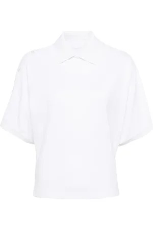 SYSTEM Playera tipo polo asimétrica