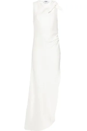 Msgm Vestido largo con detalle de nudo