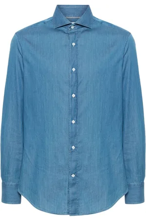 Brunello Cucinelli Camisa manga larga