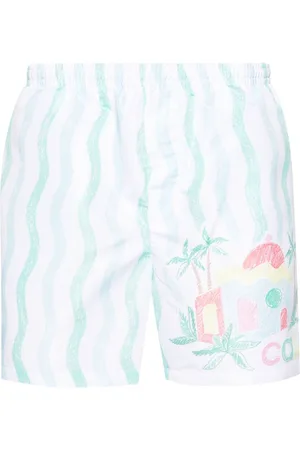 Casablanca Shorts de playa con estampado Memphis