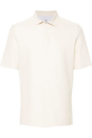 Brunello Cucinelli Playera tipo polo con acabado texturizado