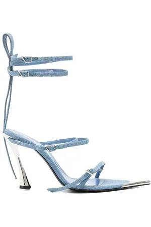 MUGLER Sandalias de mezclilla con tacón de 95mm