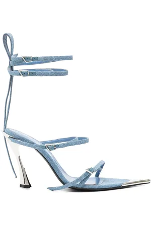 MUGLER Sandalias de mezclilla con tacón de 95mm