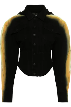 MUGLER Chamarra de mezclilla estilo corset