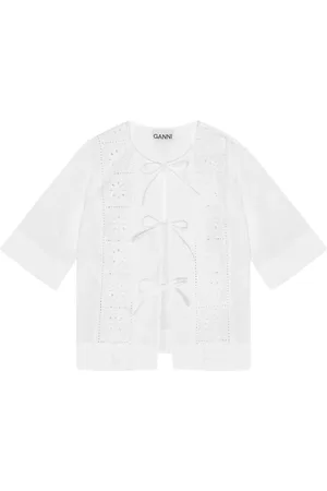 Ganni Blusa con moño
