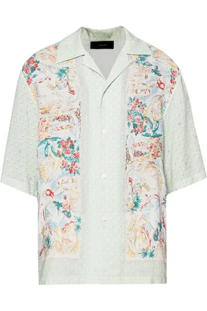 AMIRI Camisa bowling con estampado floral