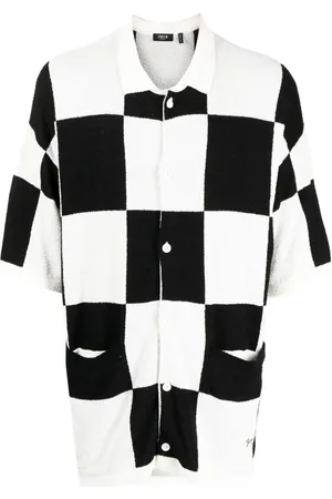 FIVE CM Camisa con estampado de cuadros de ajedrez