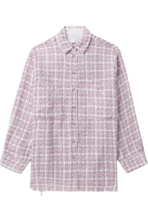 IRO Camisa de tweed con estampado de cuadros