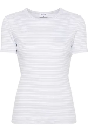 Filippa K Playera de canalé con motivo de rayas
