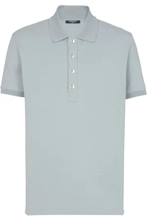 Balmain Playera tipo polo manga corta