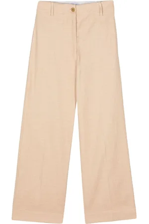 Patou Pantalones de bouclé con diseño recto