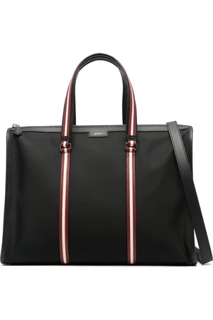 Bally Tote con ribete de rayas
