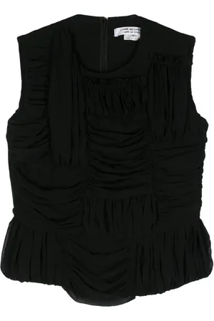 Comme des Garçons Top fruncido sin mangas