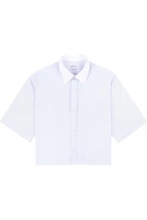 Sporty & Rich Camisa corta con rayas estampadas
