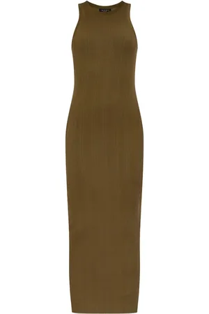 RAG&BONE Vestido tejido de canalé con cuello redondo