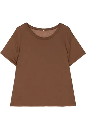 Baserange Playera con cuello redondo y aplique
