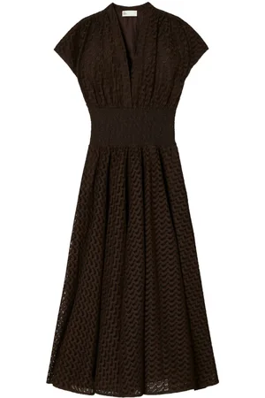 Tory Burch Vestido midi bordado