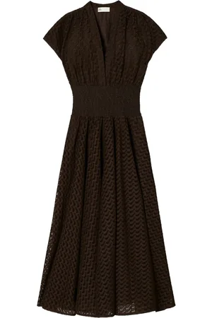 Tory Burch Vestido midi bordado