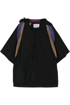 Kolor Camisa con diseño color block y capucha
