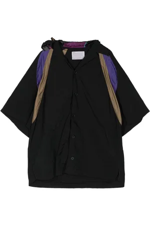 Kolor Camisa con diseño color block y capucha