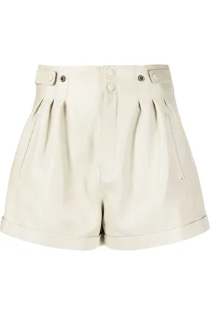 Saint Laurent Shorts con tiro alto
