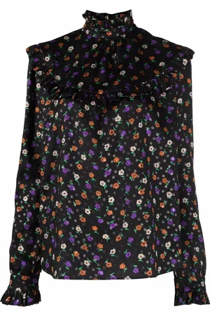 Saint Laurent Blusa con motivo floral