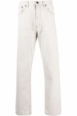 Saint Laurent Jeans rectos con tiro medio