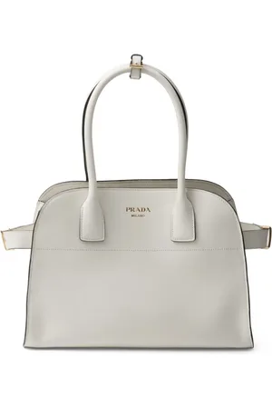 Prada Tote mediana con sello del logo