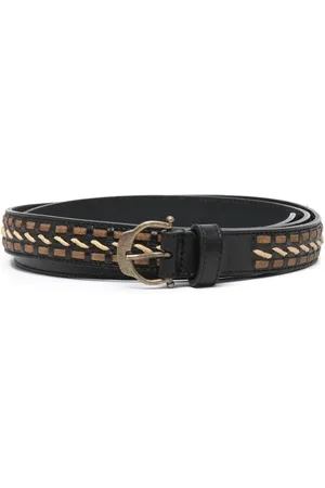 Saint Laurent Cinturón con hebilla con diseño de herradura