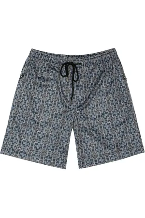 KSUBI Shorts de playa con estampado geométrico