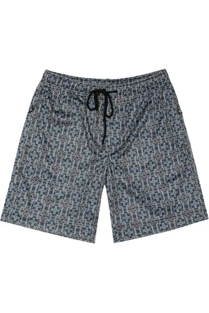 KSUBI Shorts de playa con estampado geométrico