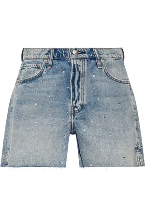 RAG&BONE Shorts de mezclilla con detalles de strass