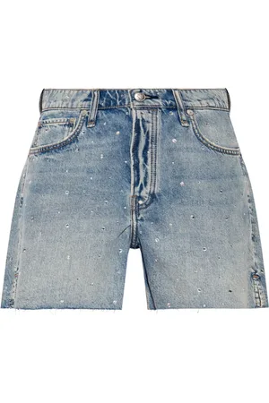 RAG&BONE Shorts de mezclilla con detalles de strass