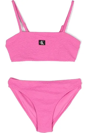Calvin Klein Bikini estilo bandeau con efecto arrugado