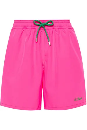 MC2 SAINT BARTH Shorts de playa con logo bordado