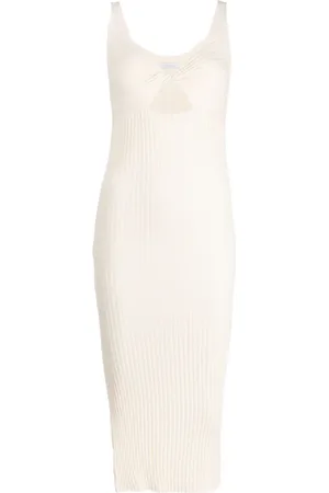 JOHN ELLIOTT Vestido tejido de canalé Mineral