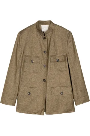 Céline Blazer metalizado con botones
