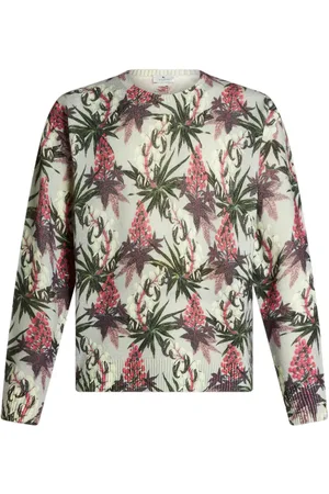 Etro Suéter tejido con motivos florales en intarsia