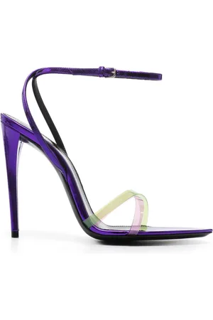 Saint Laurent Sandalias con tacón de 120mm
