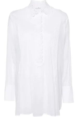 ERMANNO SCERVINO Blusa plisada con bordado floral