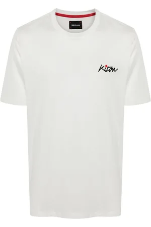 Kiton Playera con logo afelpado